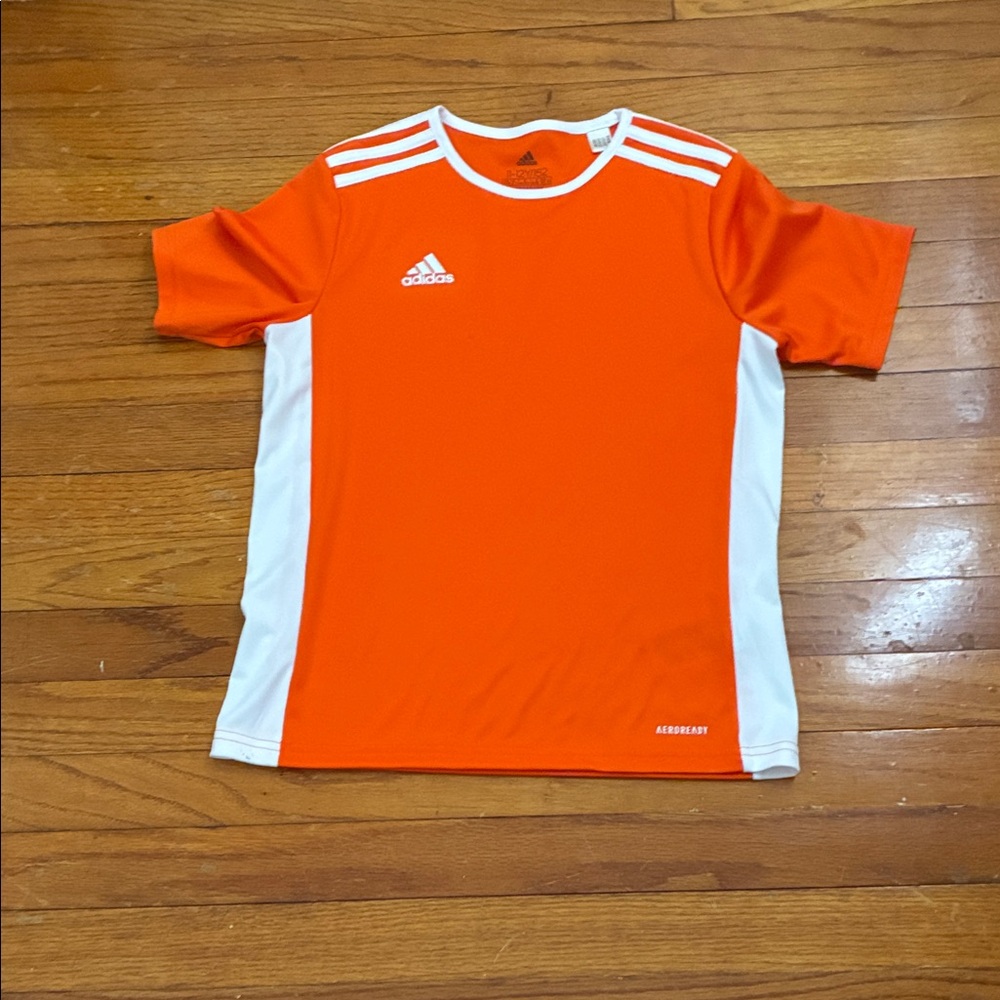 Adidas Kids Bright Orange and White Jersey